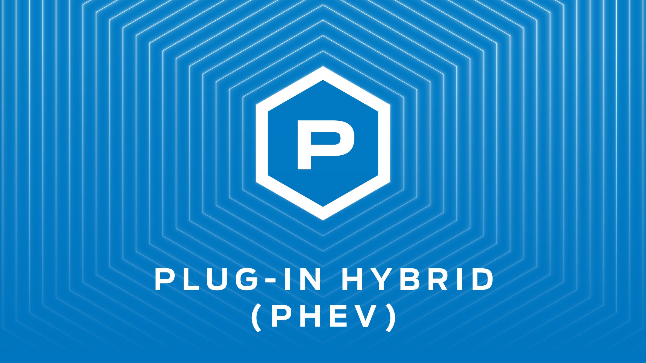 Logo de véhicule électrique Plug-in Hybrid.