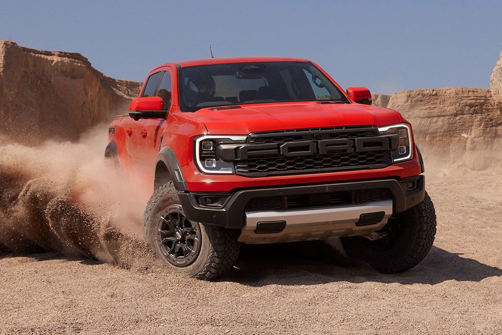 Ford Ranger Raptor rouge