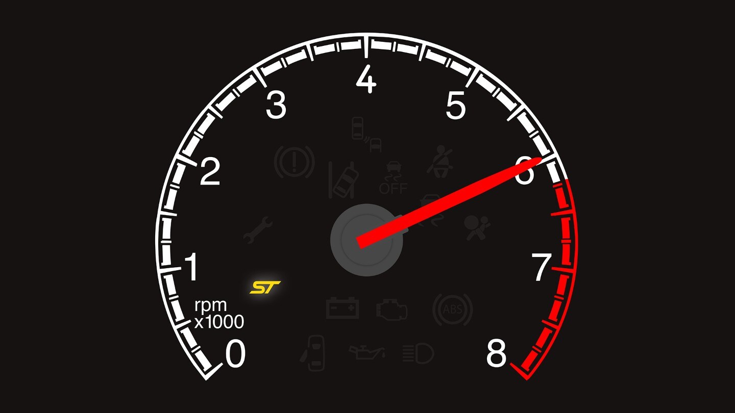 Ford Performance Shift Light Indicator close-up
