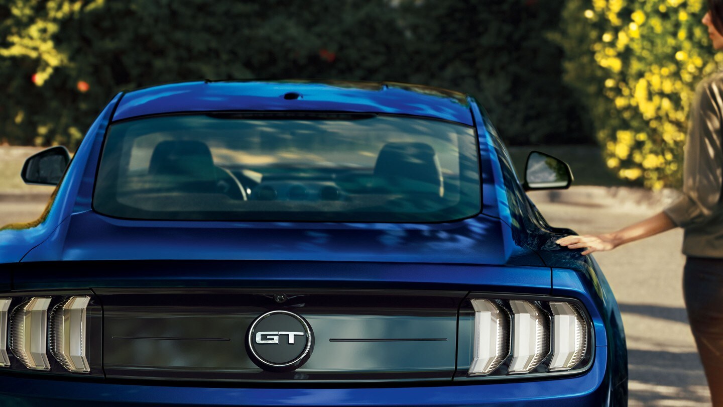 Ford Mustang GT rear close up