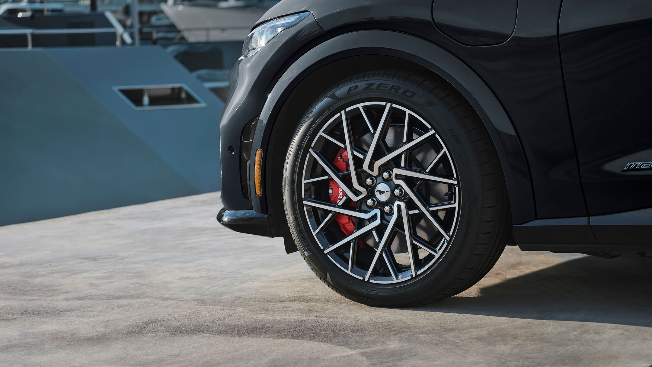 Ford Mustang Mach-E GT alloy wheels close up