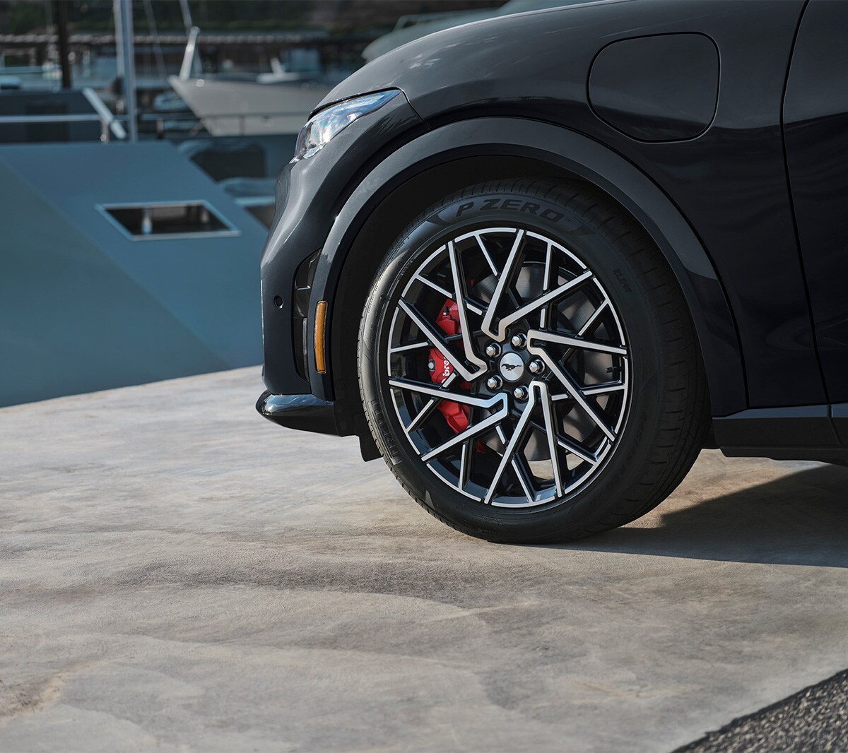 Ford Mustang Mach-E GT showing Brembo brakes 