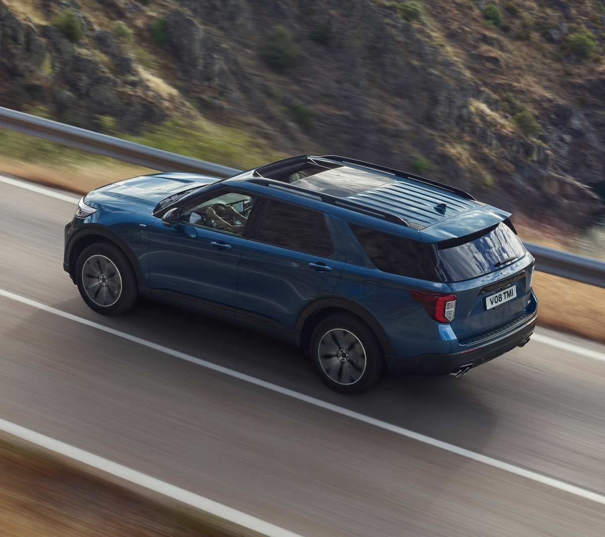 Vue aérienne du Ford Explorer