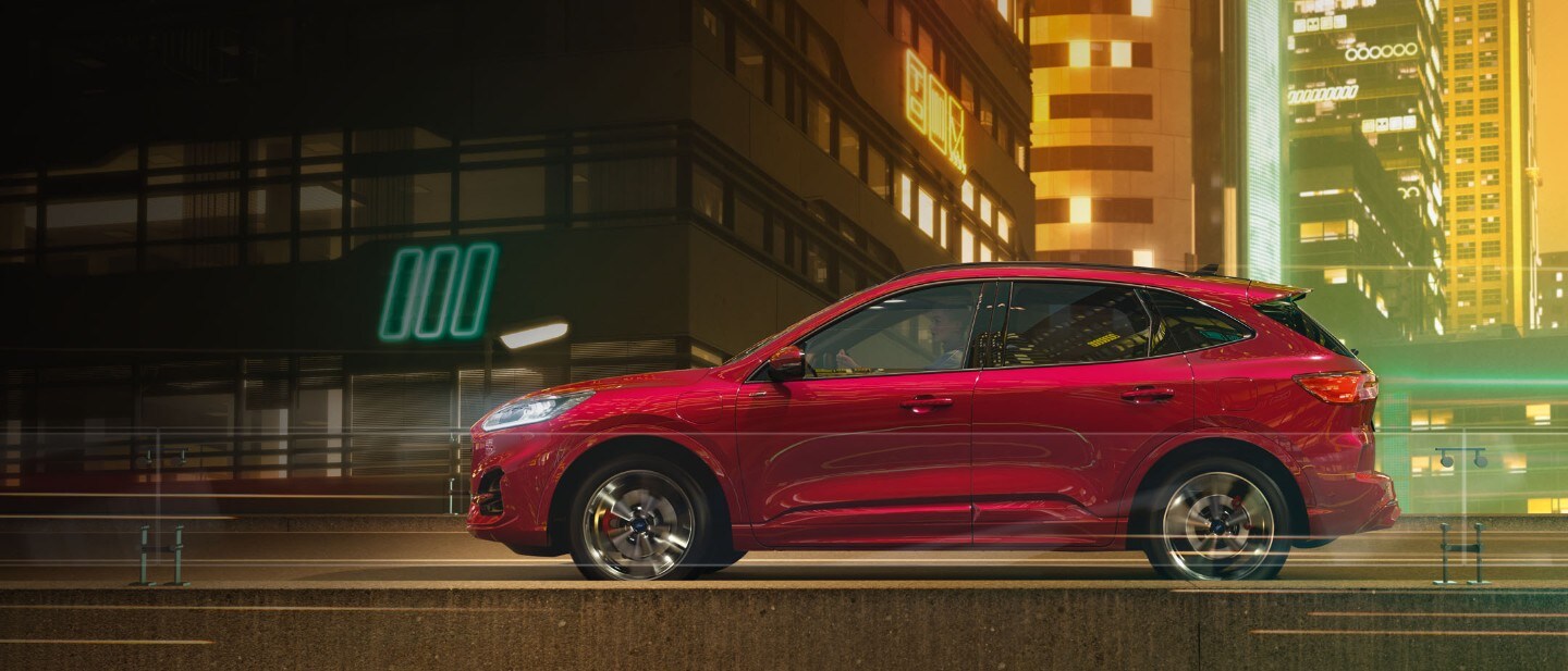 Ford Kuga in the night city Ford Kuga in the night city