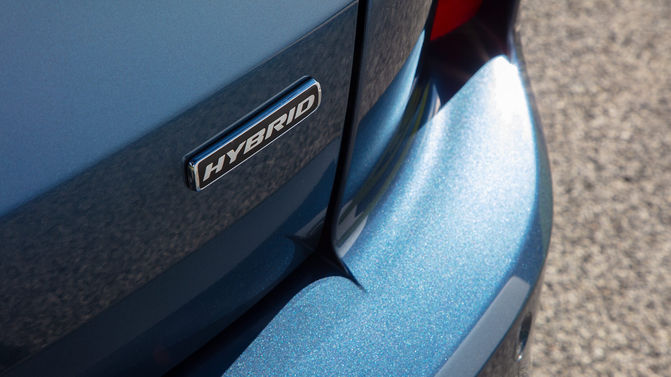 New Ford Kuga Hybrid badge close up