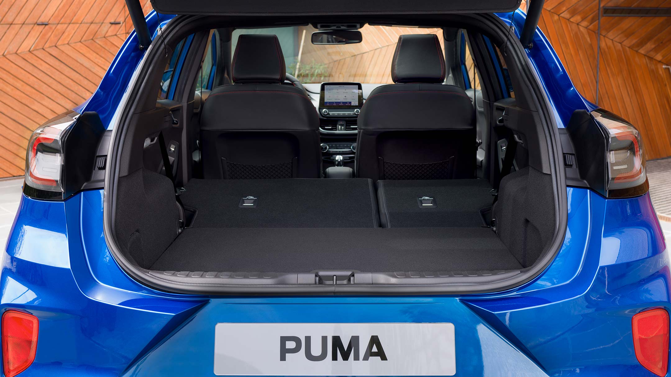 Ford Puma interior showing rear seats