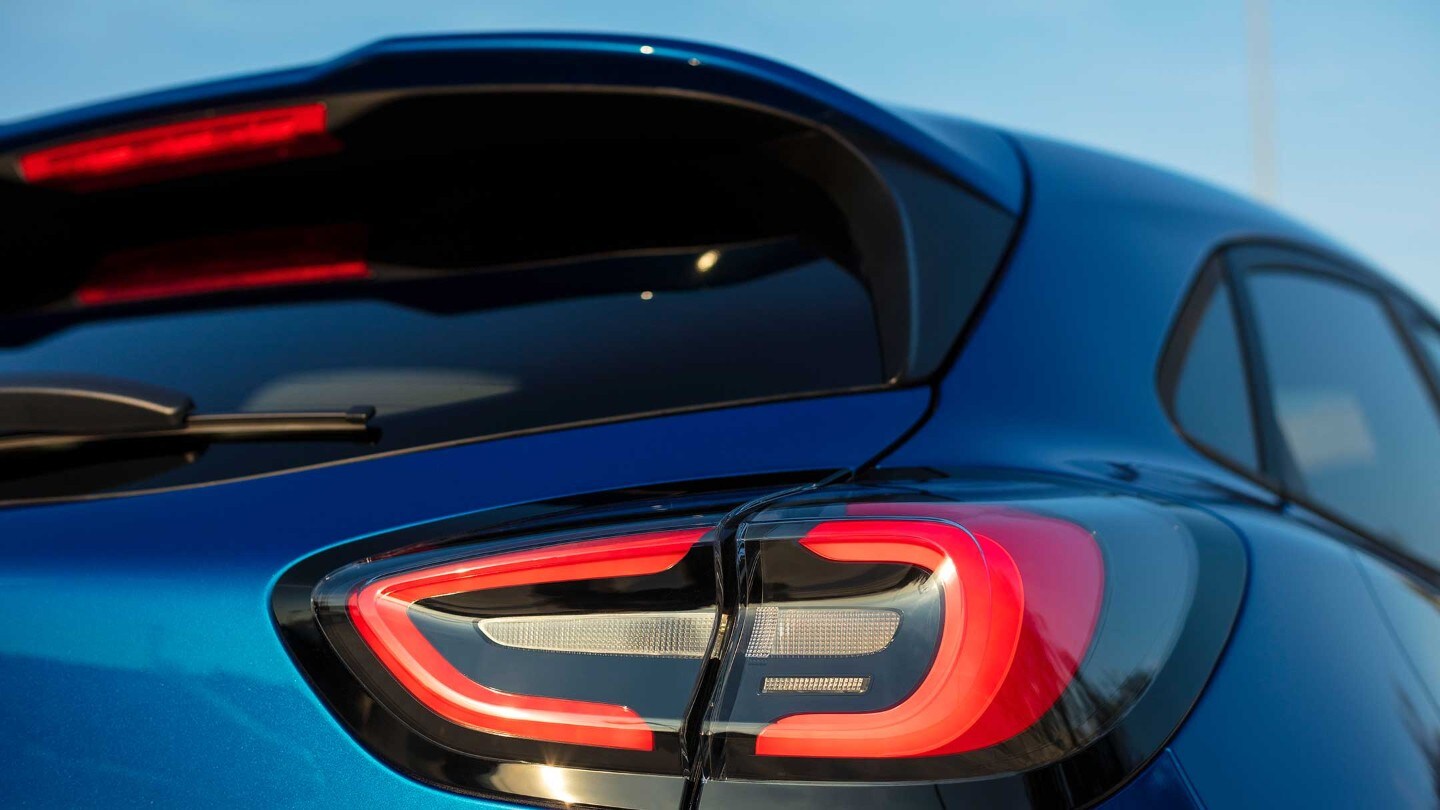 Ford Puma close up on back lights