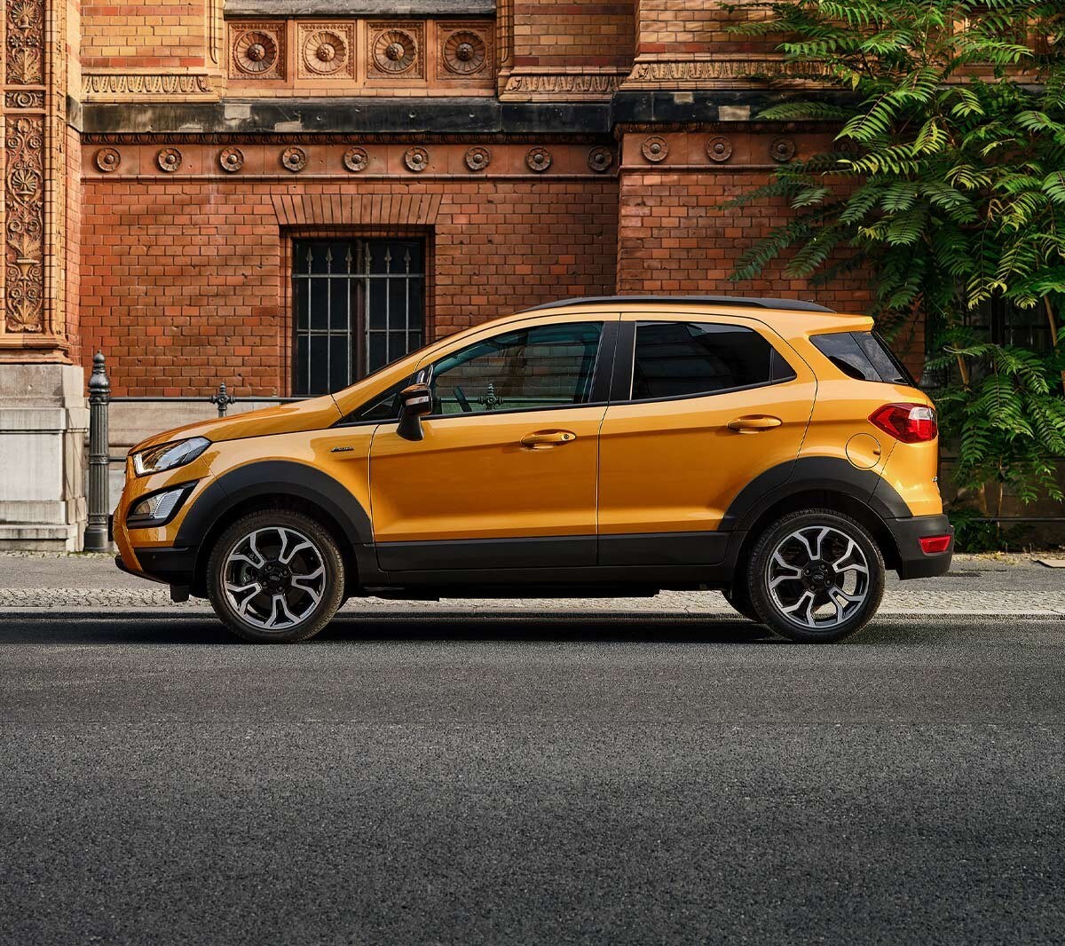 Vue latérale de la Ford EcoSport Active