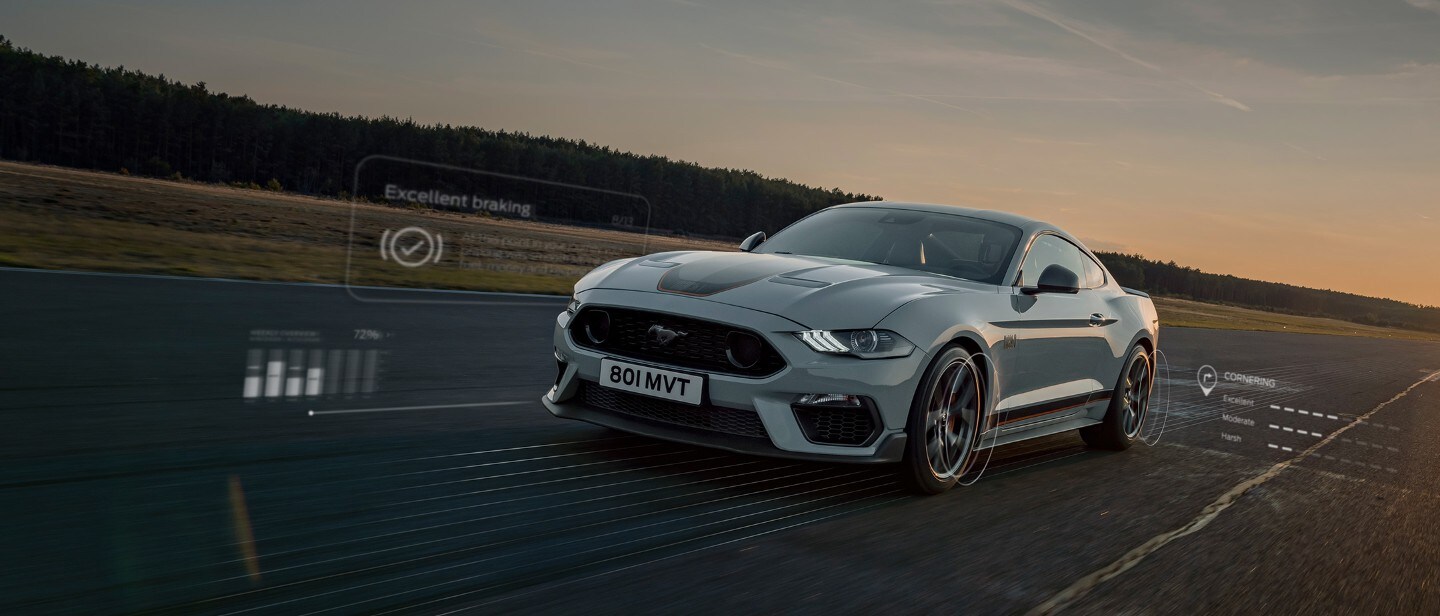 All-New Ford Mustang Mach 1 front three quarter view