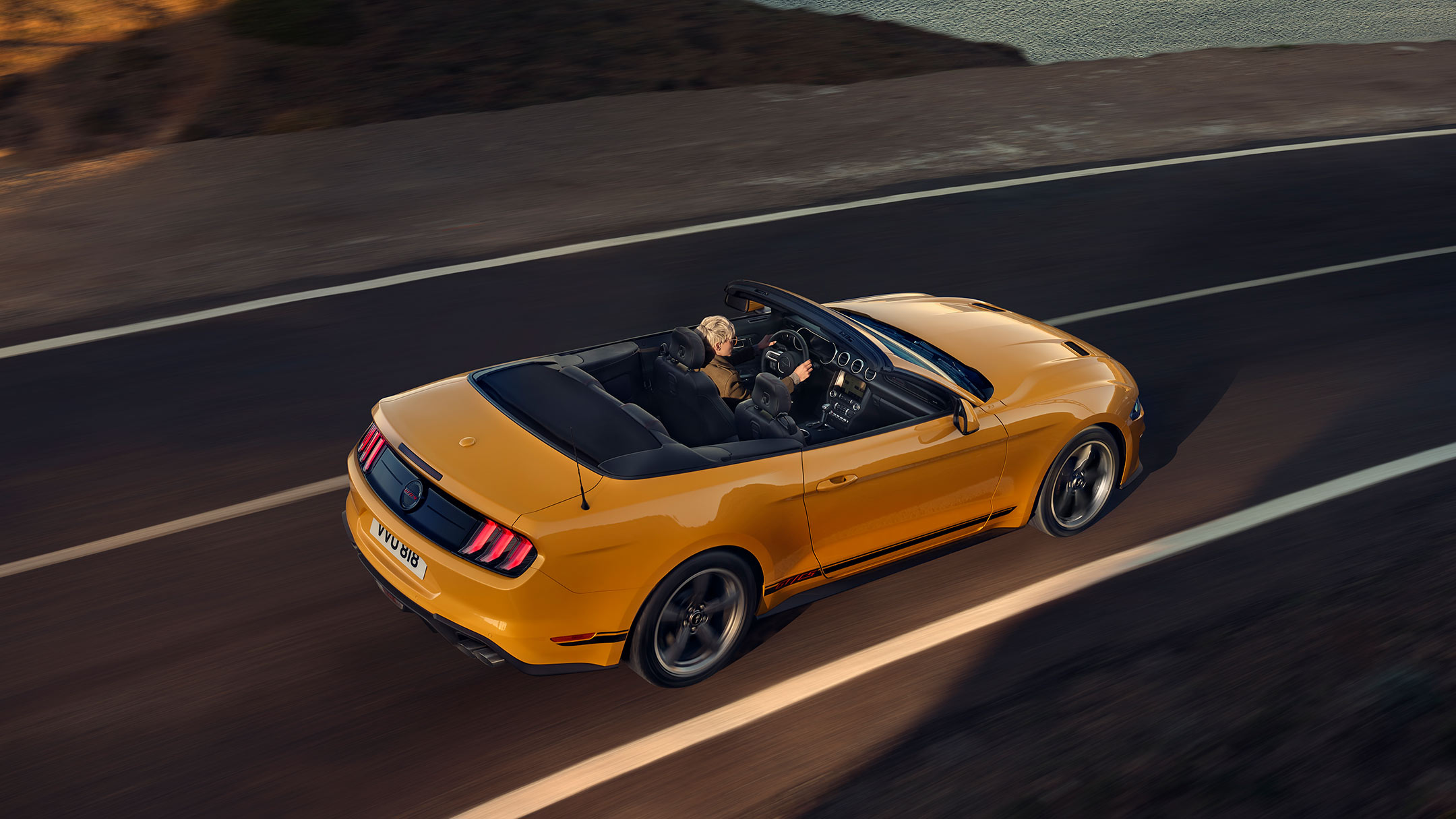 Ford Mustang California Edition driving on road