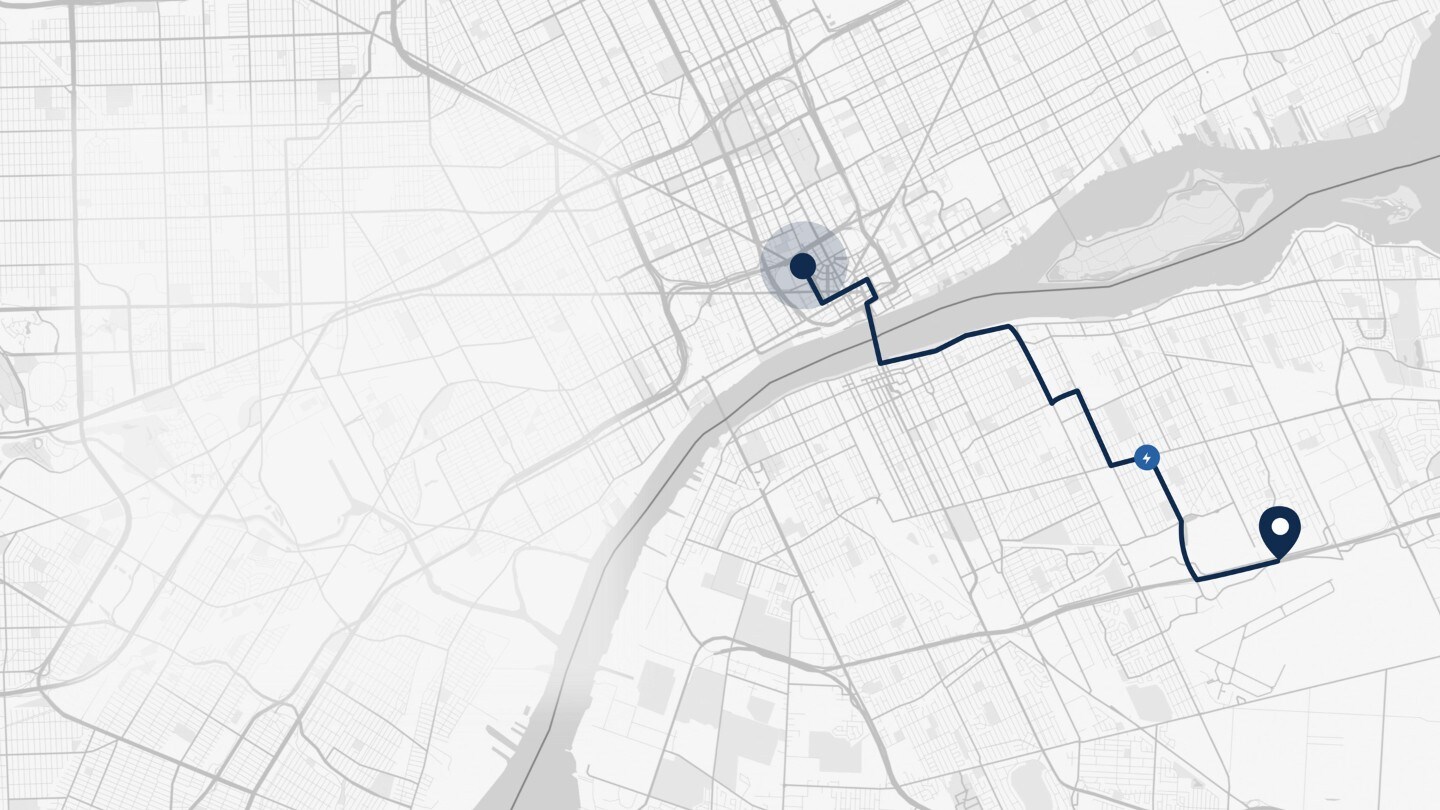 Ford Electric Destination Map