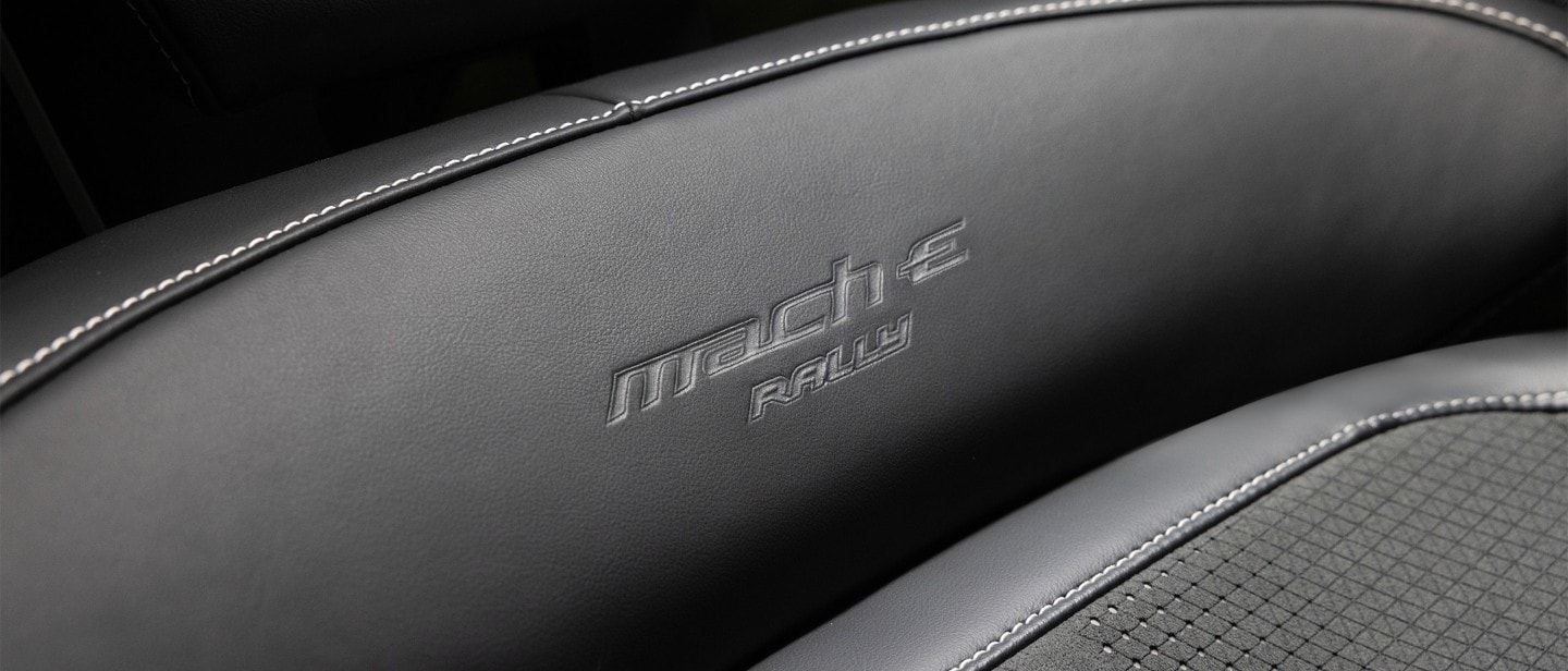 New All Electric Mustang Mach-E® Rally interior