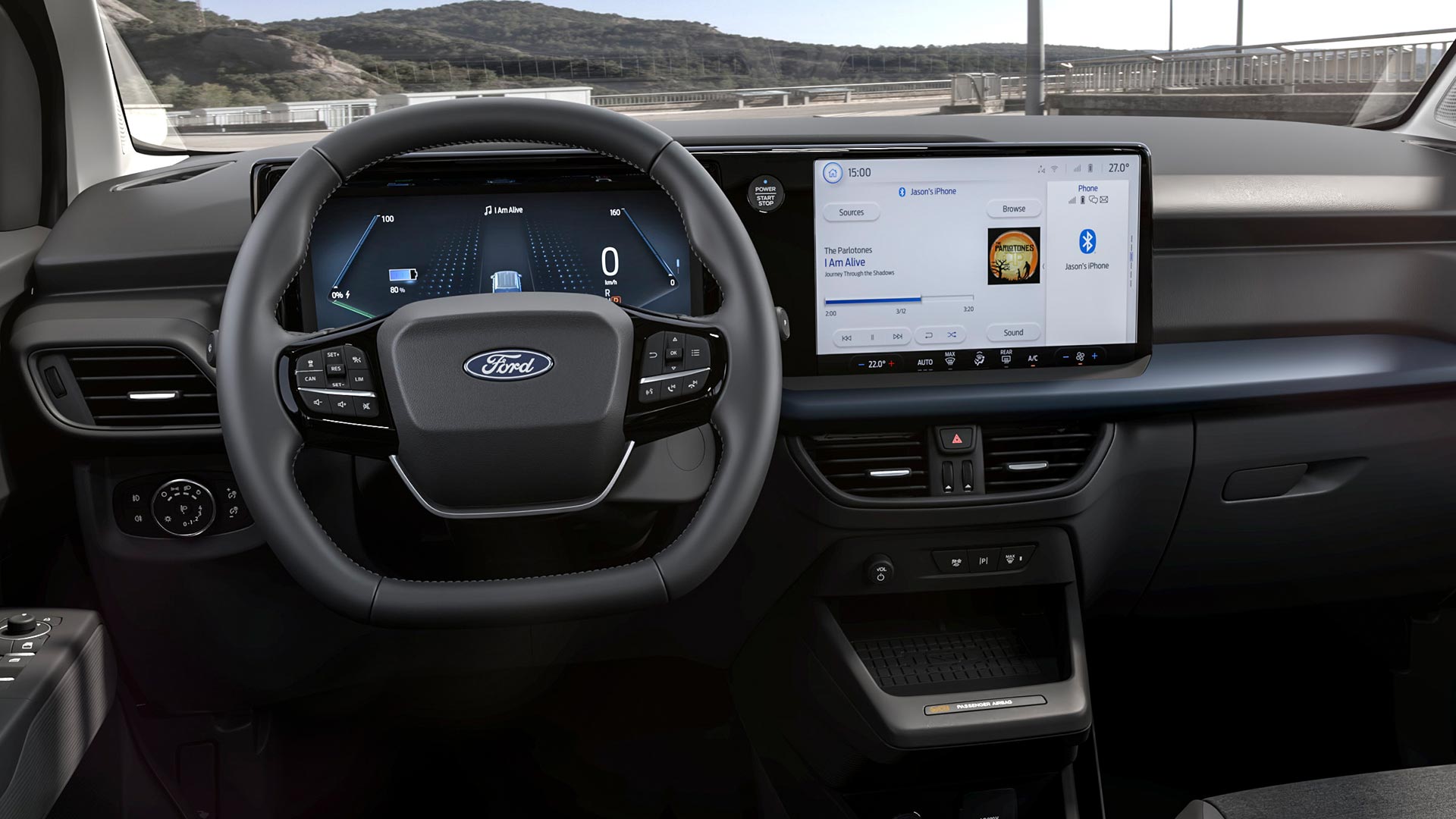 Ford E-Tourneo Courier Active intérieur et écran tactile