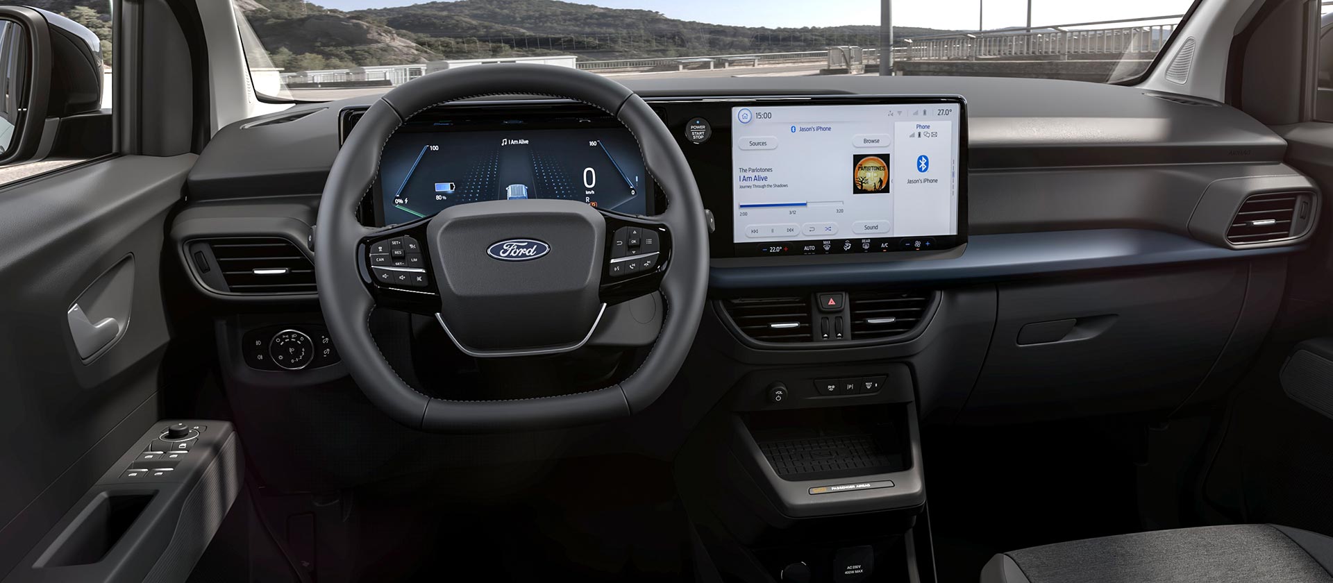 Ford E-Tourneo Courier Active Intérieur et écran tactile