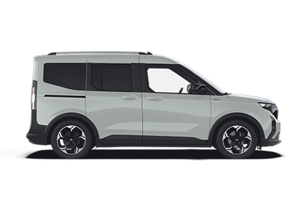Profil latéral d'un Ford E-Tourneo Courier