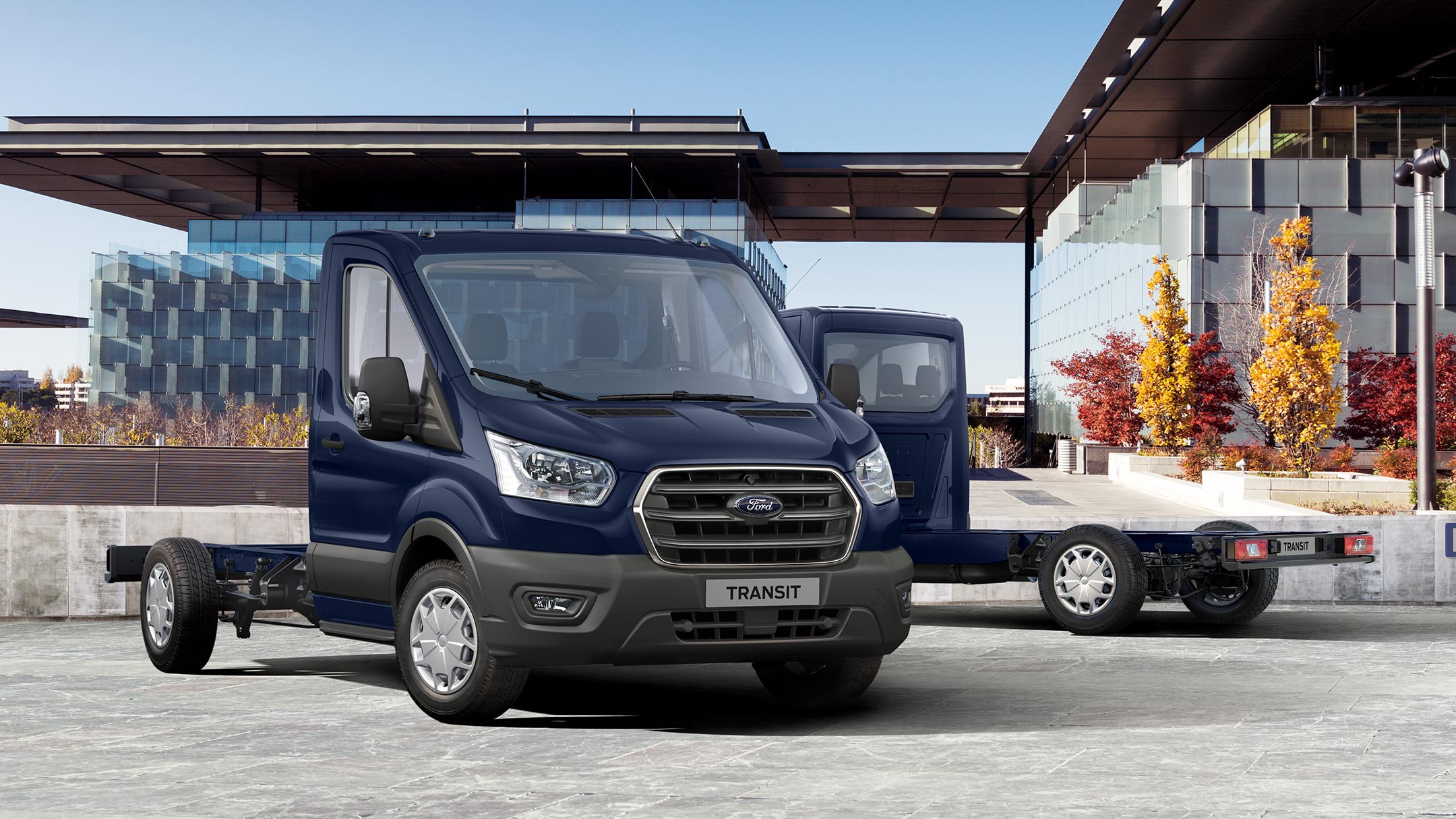 New Transit Chassis Cab front view