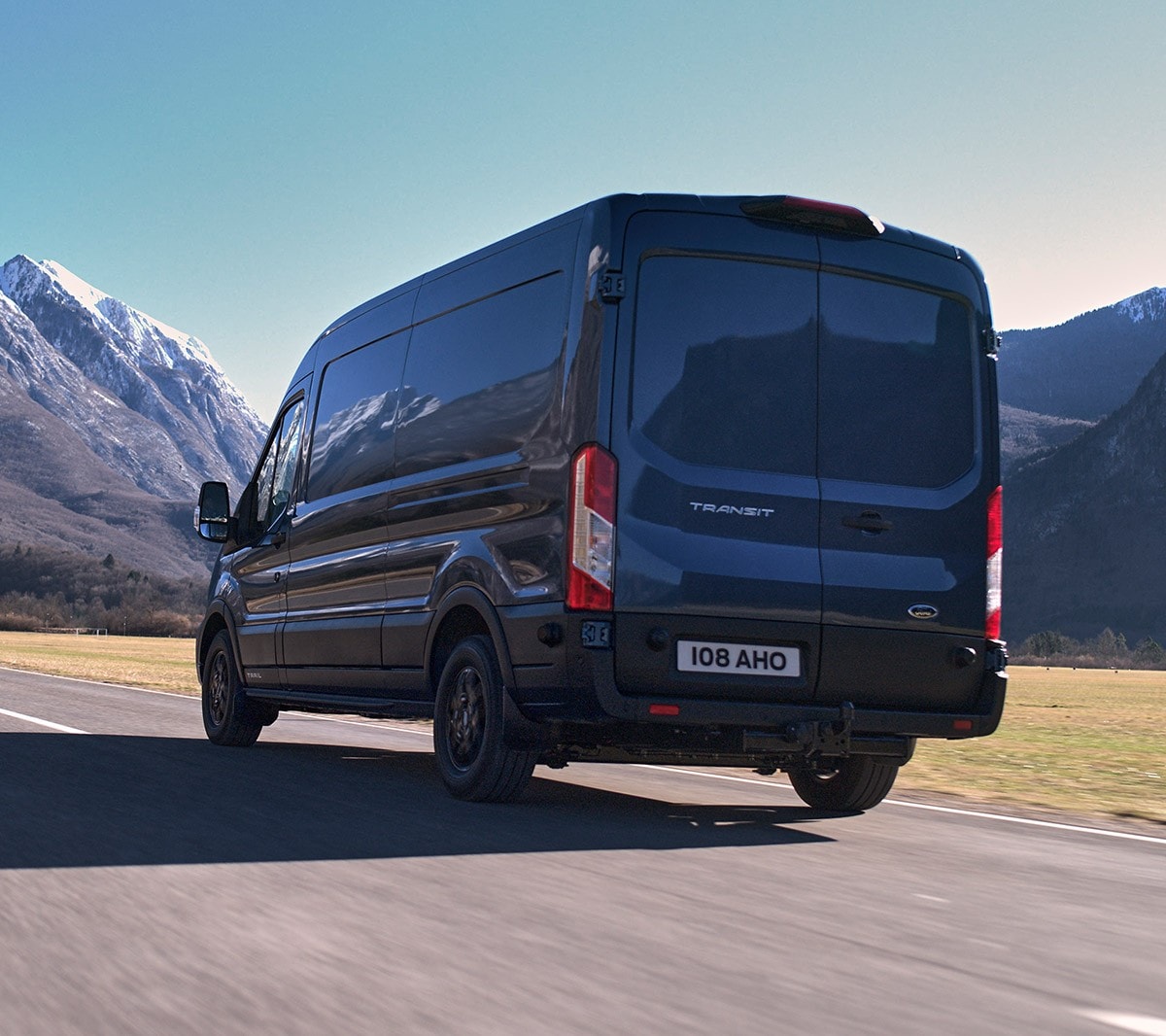New Ford Transit Van driving