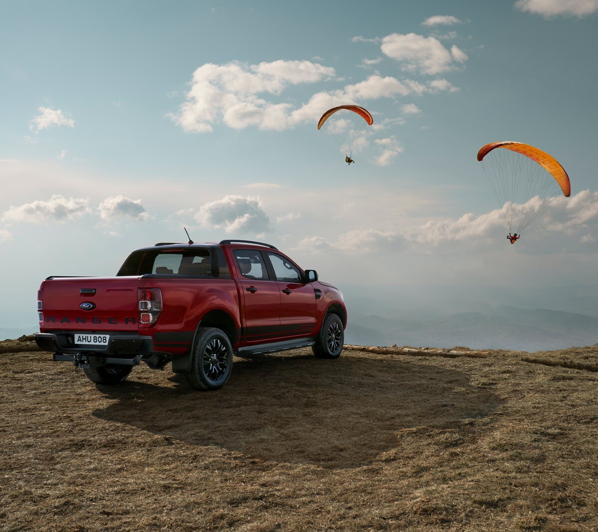Ford Ranger Stormtrak rear three quarter view