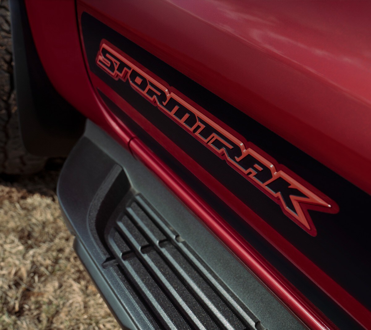 Ford Ranger Stormtrak side step close up