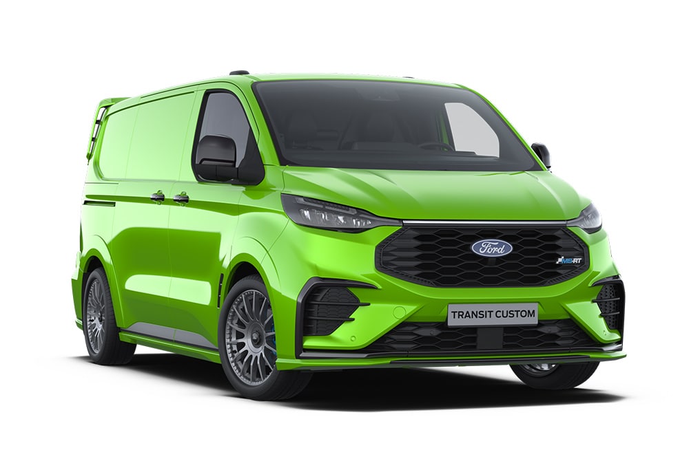 Fourgon Ford Transit Custom MS-RT double cabine vert.
