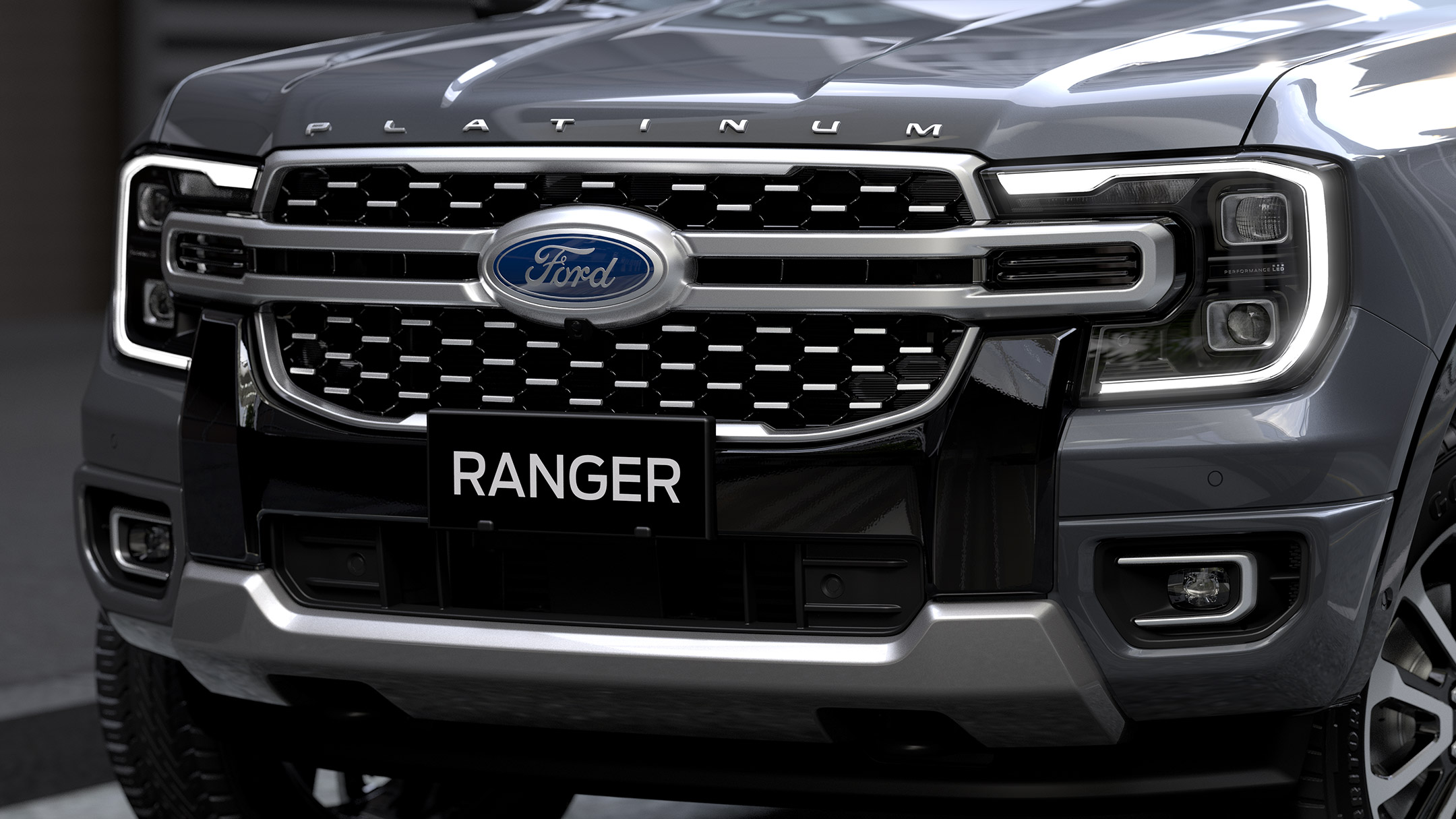 All-New Ford Ranger Platinum front grille