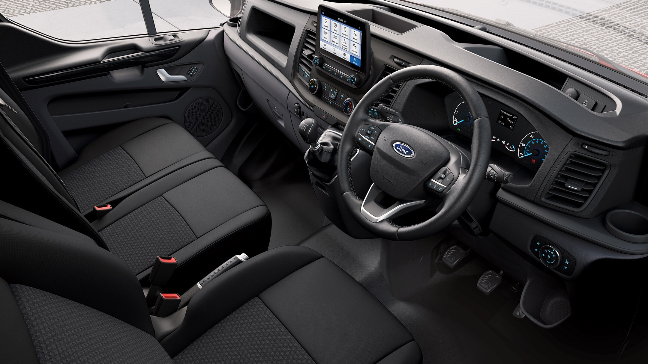 Transit Double Chassis Cab Interior 